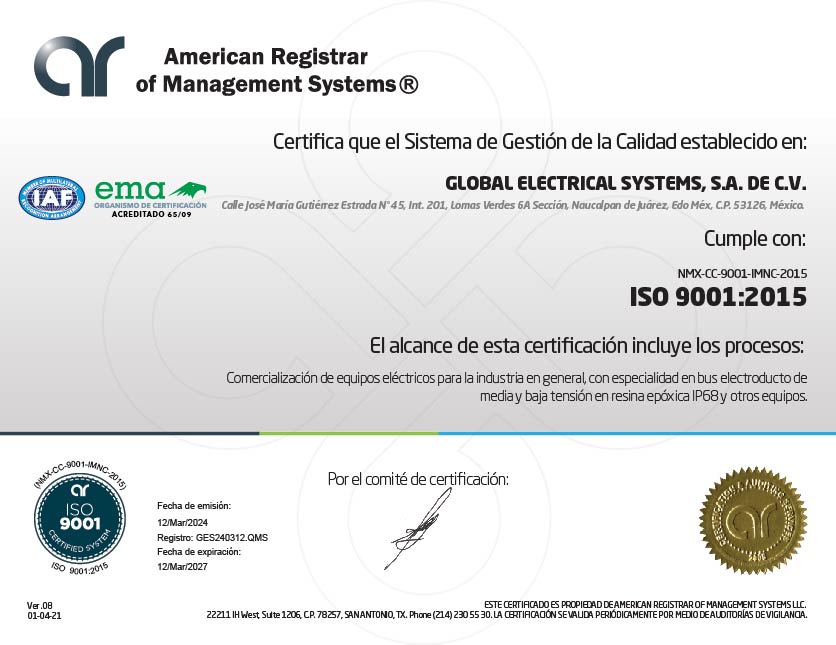 Certificación de Sistema de Gestión en la Cálidad